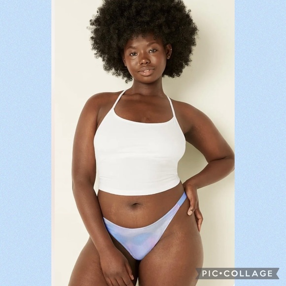 Victorias Secret Pink Panties High leg Logo
Thong Panty morning blur VS L - Picture 2 of 3